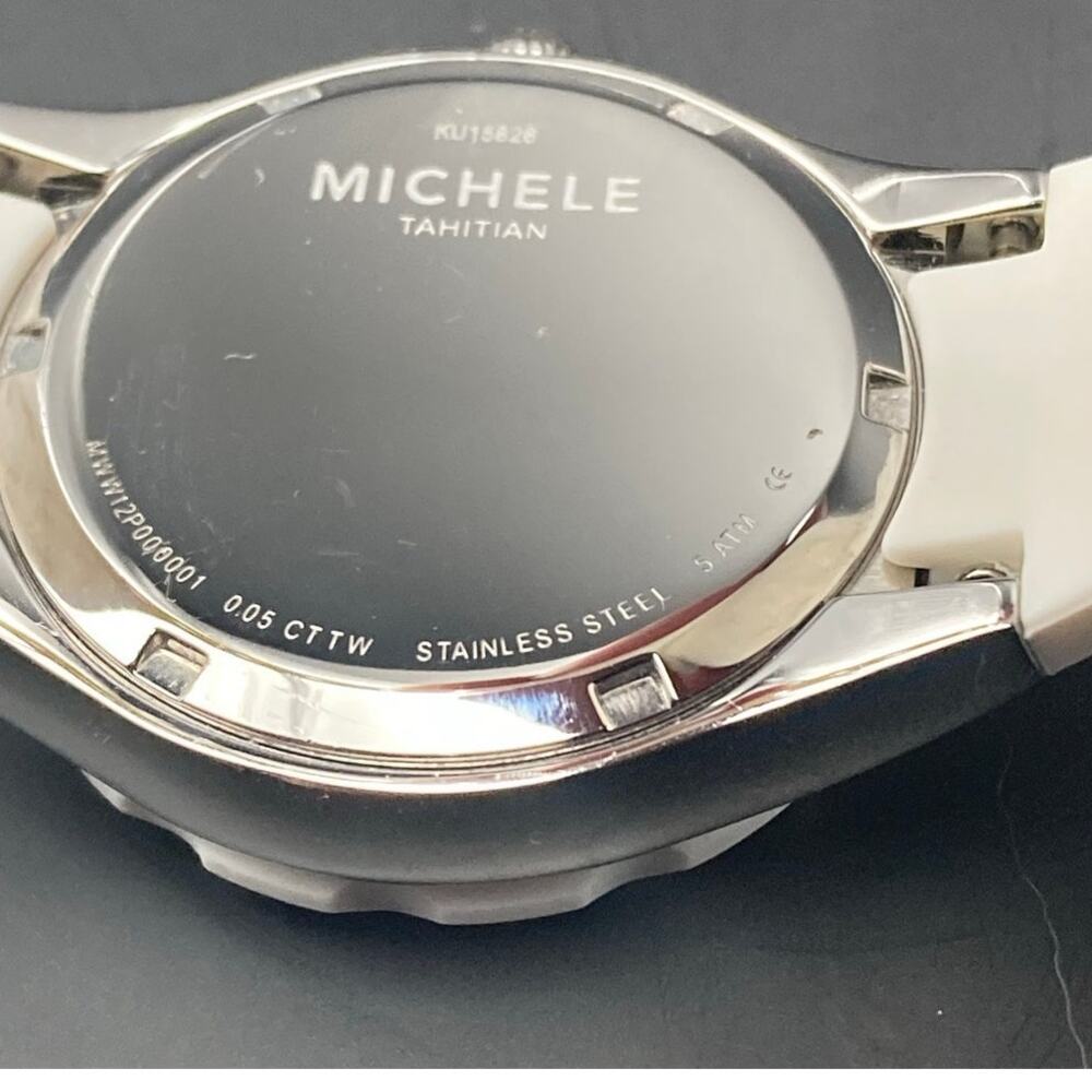 Michele Jelly Bean Tahitian KU15826 Women's Watch 34mm -Fresh Battery WR *READ* - Picture 8 of 14